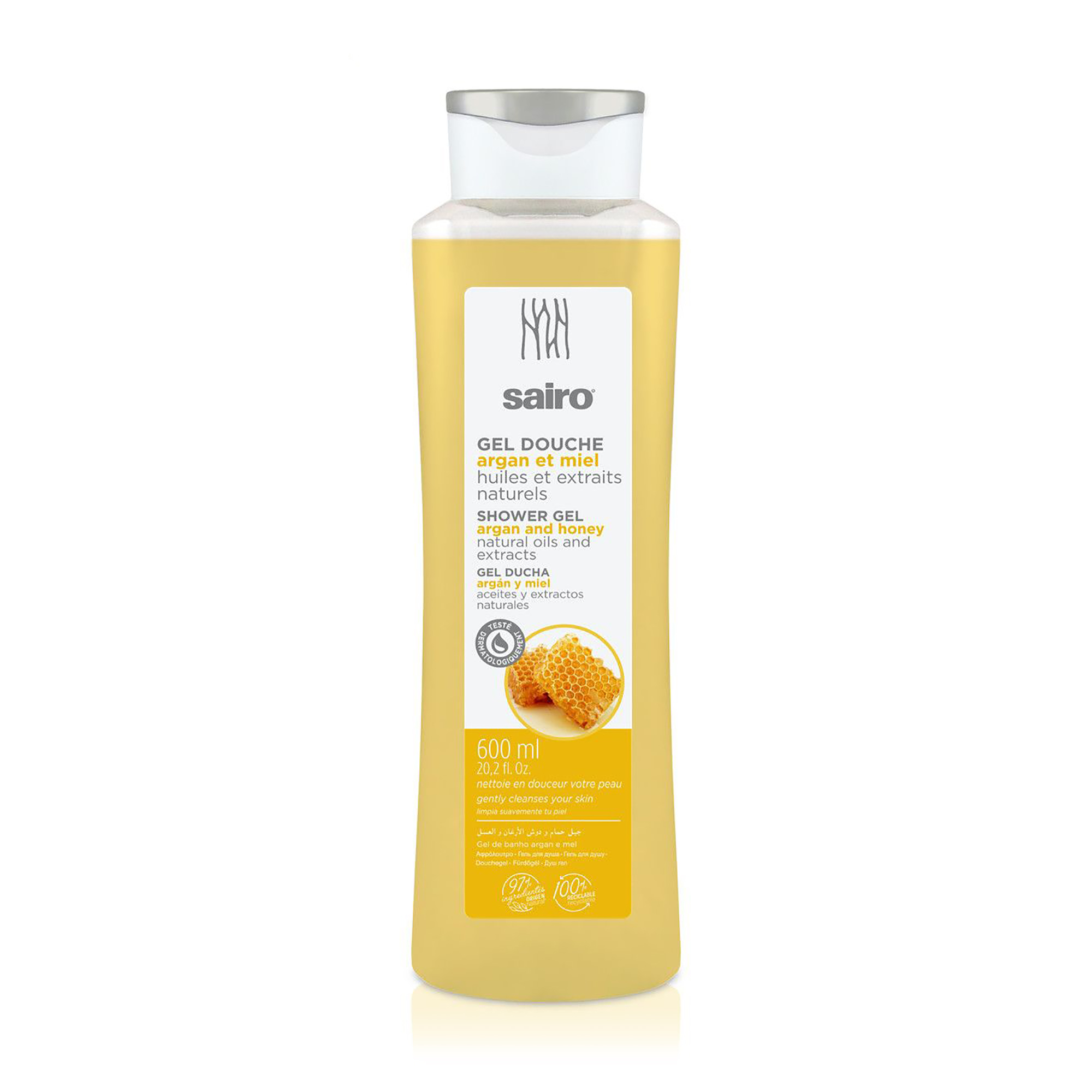 Гель для душу Sairo Argan and Honey Shower Gel Арган та мед, 600 мл