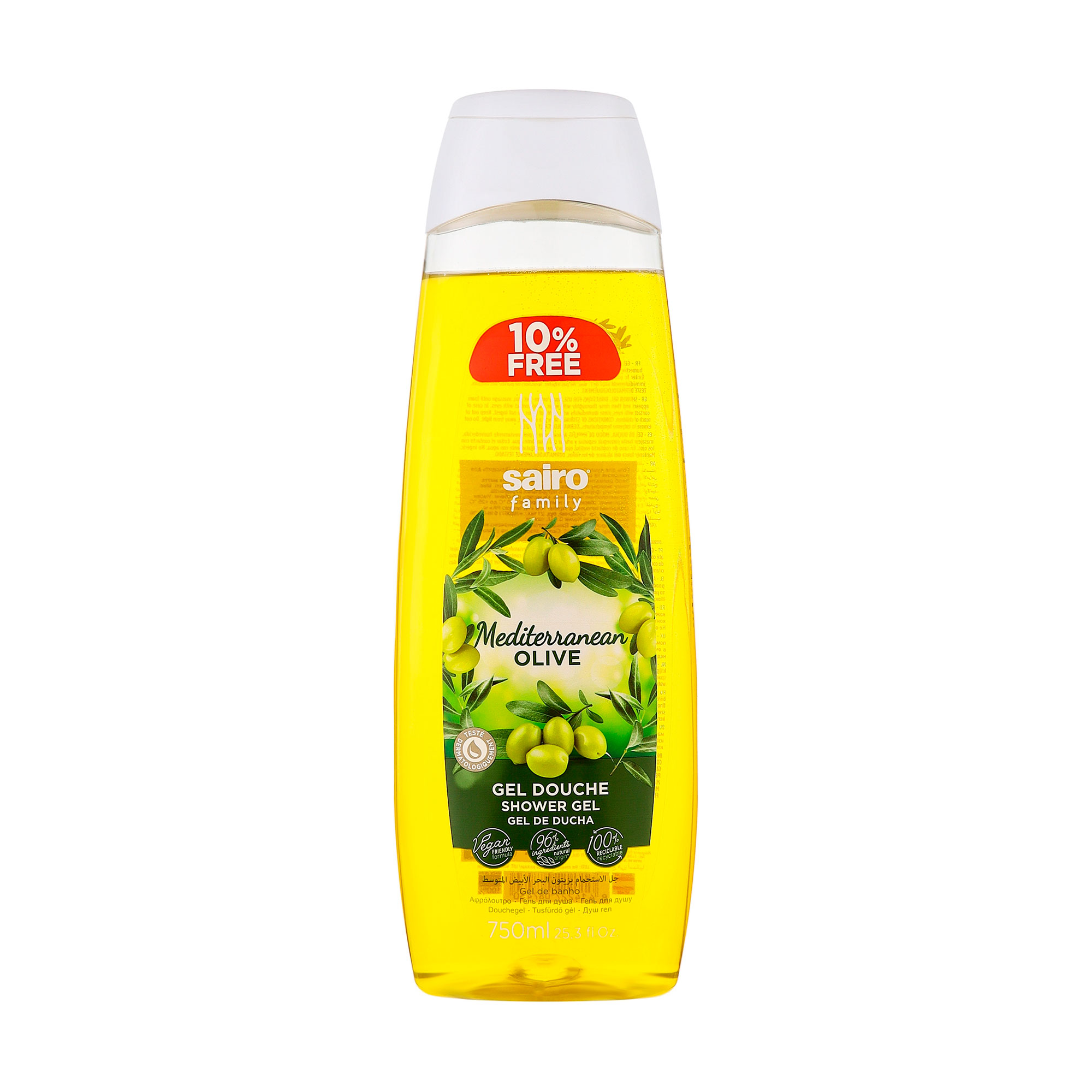 Гель для душу Sairo Mediterranean Olive, 750 мл